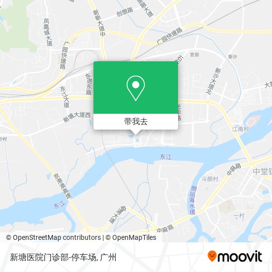 新塘医院门诊部-停车场地图