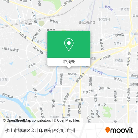 佛山市禅城区金叶印刷有限公司地图