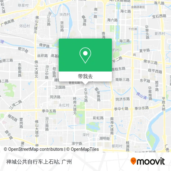 禅城公共自行车上石站地图