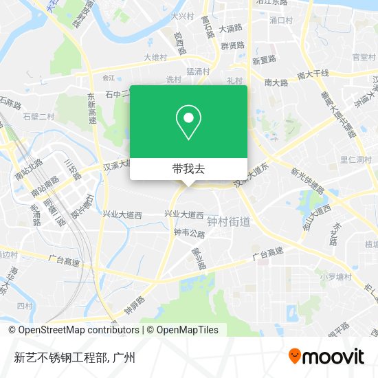 新艺不锈钢工程部地图
