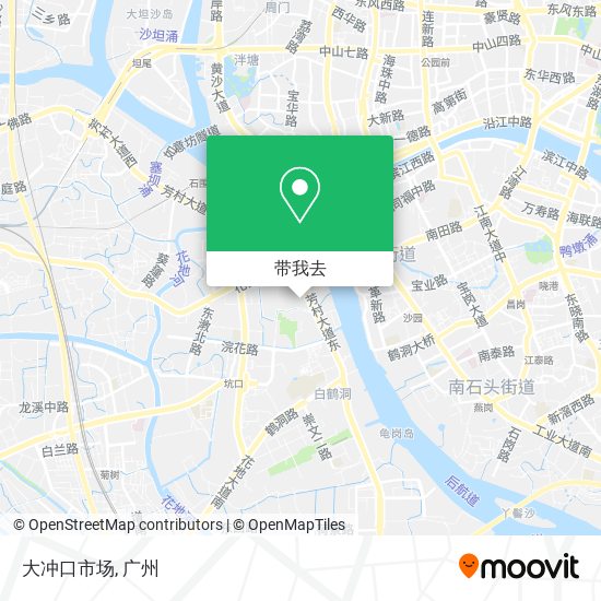 大冲口市场地图