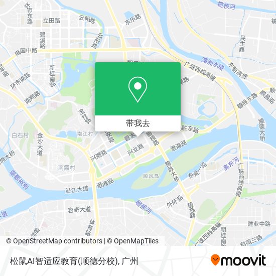 松鼠AI智适应教育(顺德分校)地图
