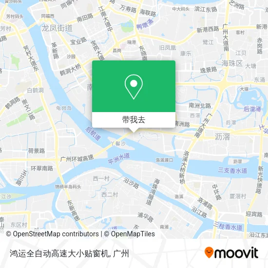 鸿运全自动高速大小贴窗机地图