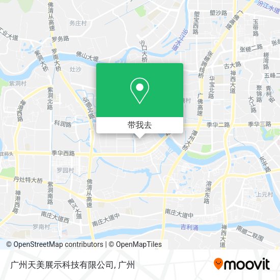 广州天美展示科技有限公司地图