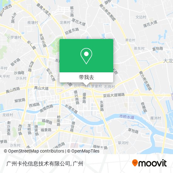 广州卡伦信息技术有限公司地图