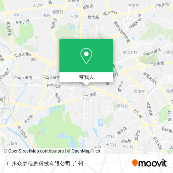广州众梦信息科技有限公司地图