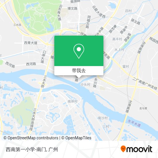 西南第一小学-南门地图