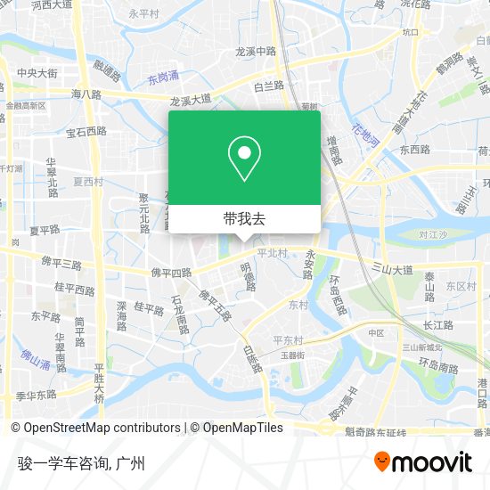 骏一学车咨询地图