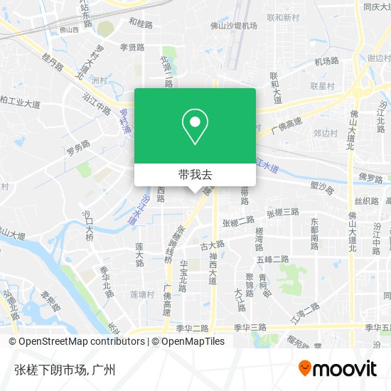 张槎下朗市场地图