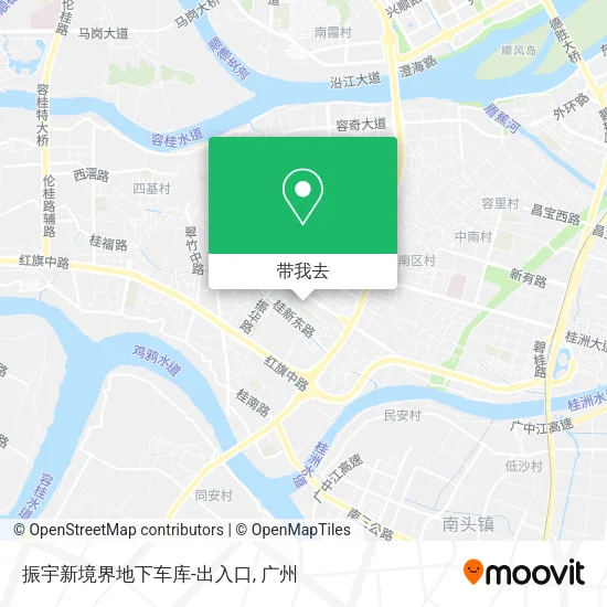 振宇新境界地下车库-出入口地图