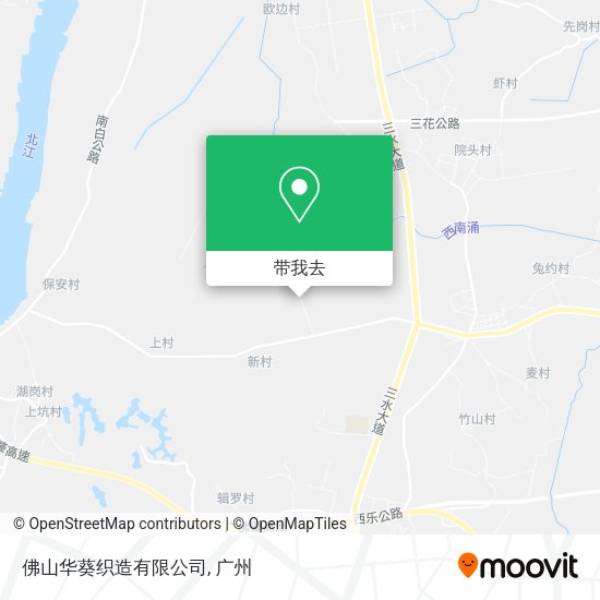 佛山华葵织造有限公司地图