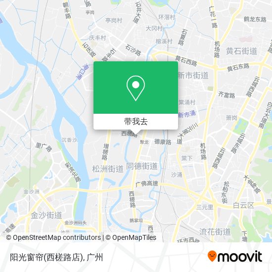 阳光窗帘(西槎路店)地图