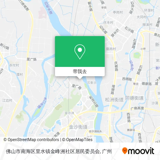 佛山市南海区里水镇金峰洲社区居民委员会地图