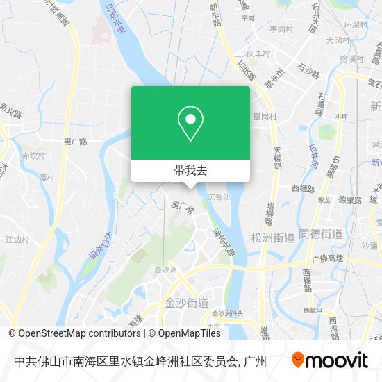 中共佛山市南海区里水镇金峰洲社区委员会地图
