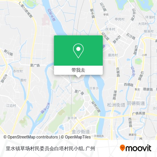 里水镇草场村民委员会白塔村民小组地图