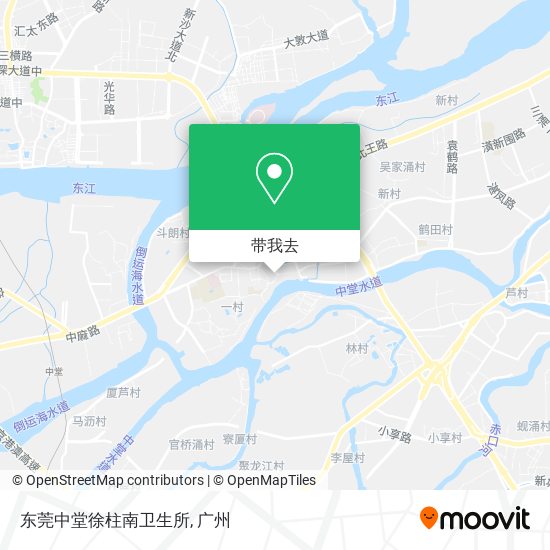 东莞中堂徐柱南卫生所地图