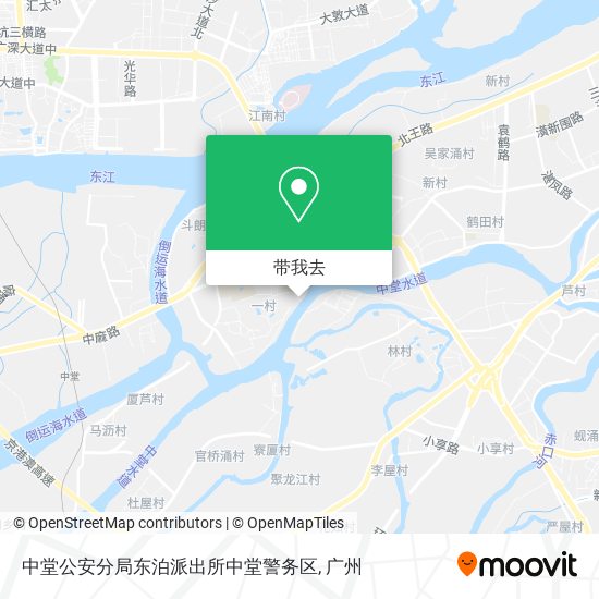 中堂公安分局东泊派出所中堂警务区地图