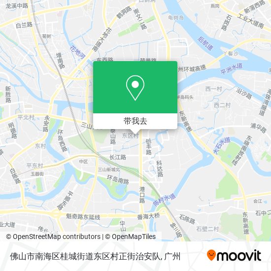 佛山市南海区桂城街道东区村正街治安队地图