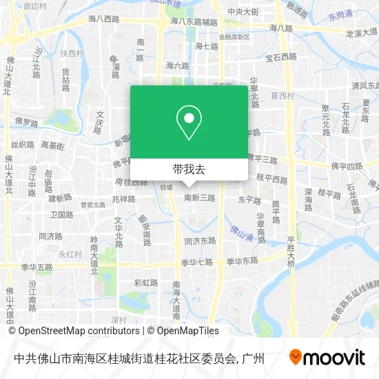 中共佛山市南海区桂城街道桂花社区委员会地图