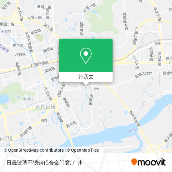 日晟玻璃不锈钢侣合金门窗地图