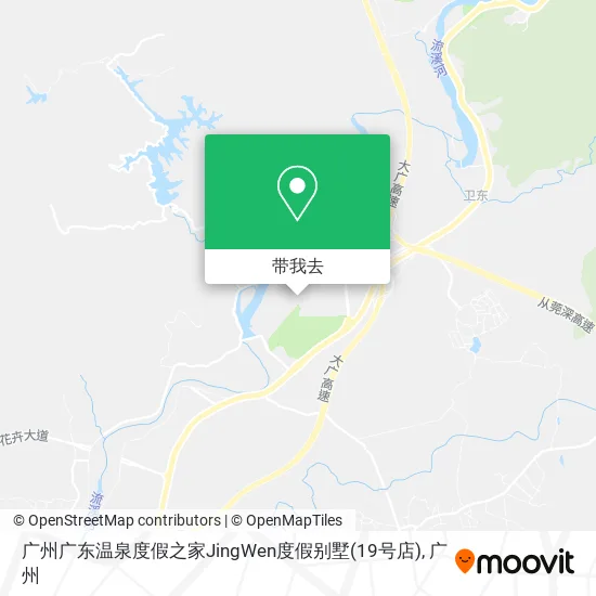 广州广东温泉度假之家JingWen度假别墅(19号店)地图