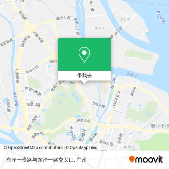 东泽一横路与东泽一路交叉口地图