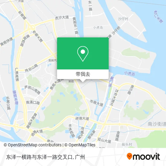 东泽一横路与东泽一路交叉口地图