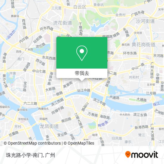 珠光路小学-南门地图