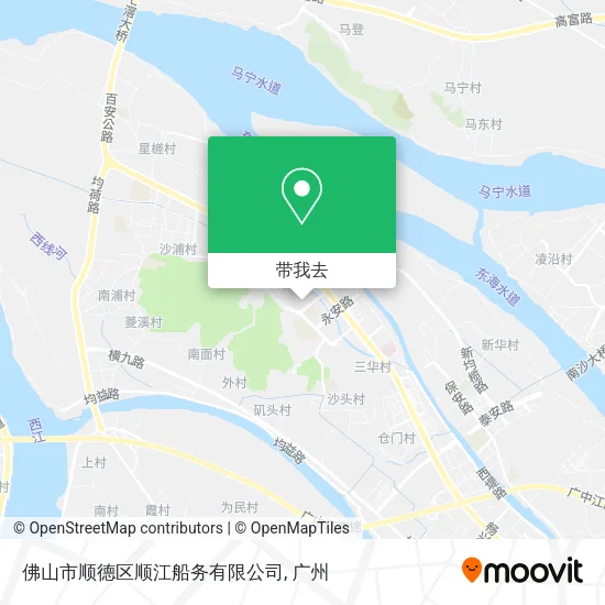 佛山市顺德区顺江船务有限公司地图