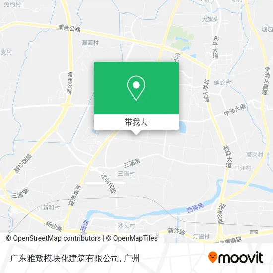 广东雅致模块化建筑有限公司地图