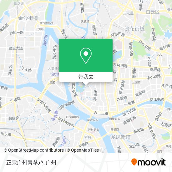 正宗广州青苹鸡地图