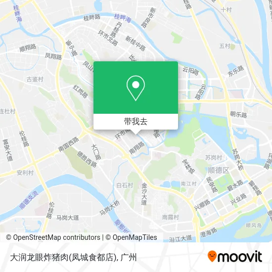 大润龙眼炸猪肉(凤城食都店)地图