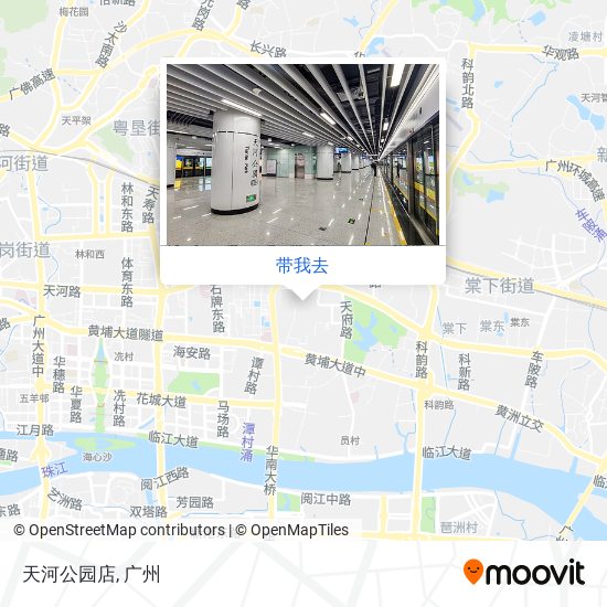 天河公园店地图