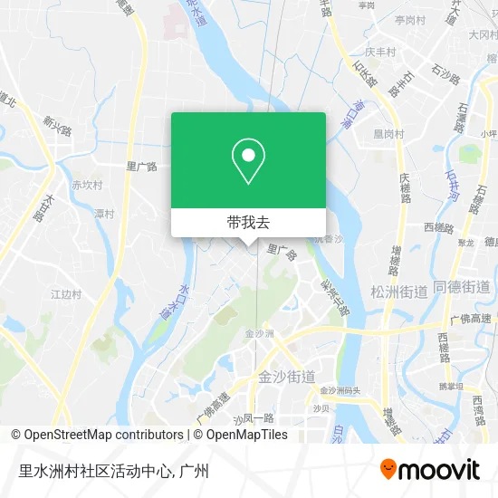 里水洲村社区活动中心地图