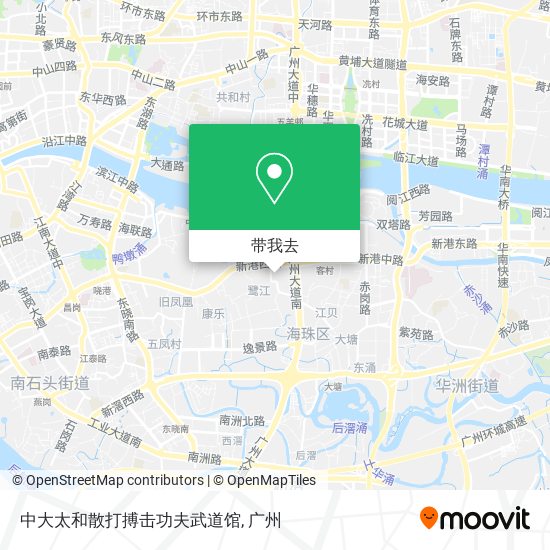 中大太和散打搏击功夫武道馆地图