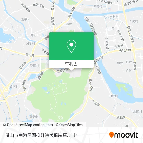 佛山市南海区西樵纤诗美服装店地图