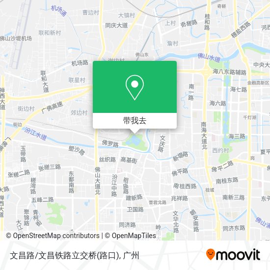 文昌路/文昌铁路立交桥(路口)地图