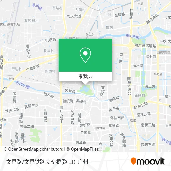 文昌路/文昌铁路立交桥(路口)地图