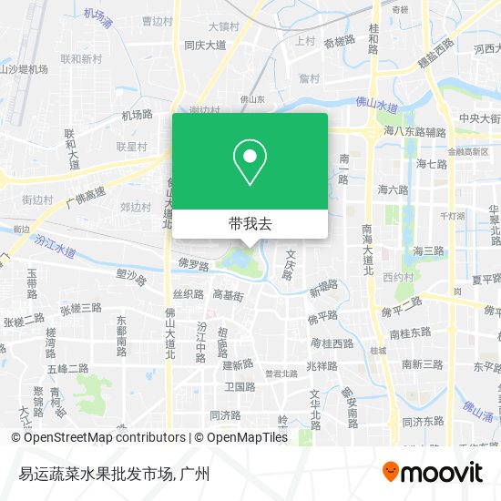 易运蔬菜水果批发市场地图