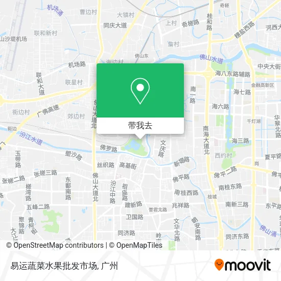 易运蔬菜水果批发市场地图