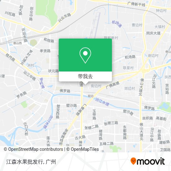 江森水果批发行地图