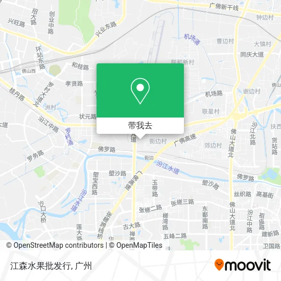 江森水果批发行地图