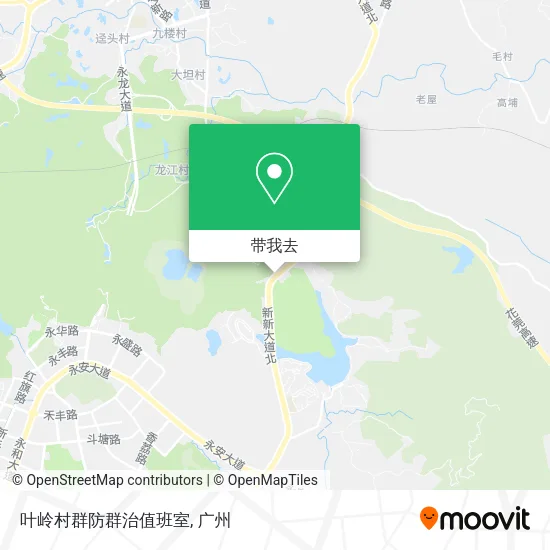 叶岭村群防群治值班室地图