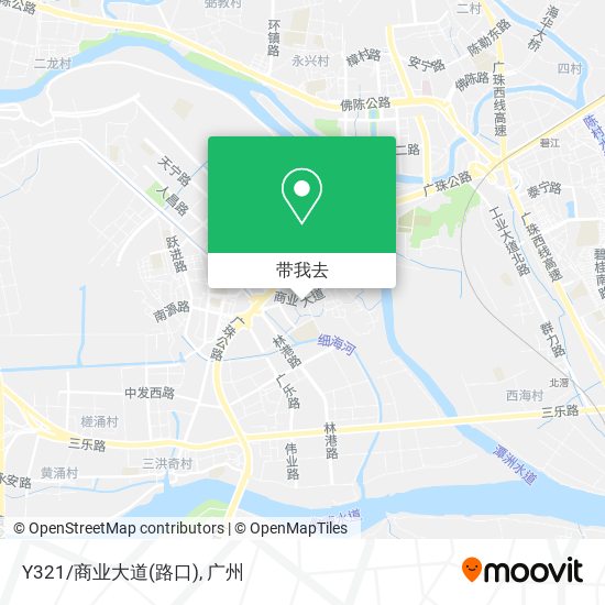 Y321/商业大道(路口)地图