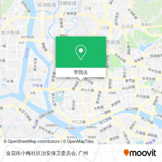 金花街小梅社区治安保卫委员会地图