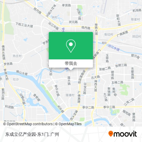 东成立亿产业园-东1门地图