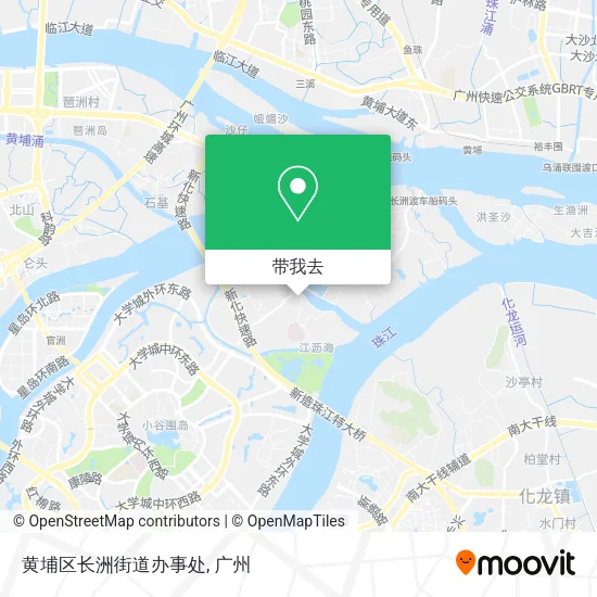 黄埔区长洲街道办事处地图