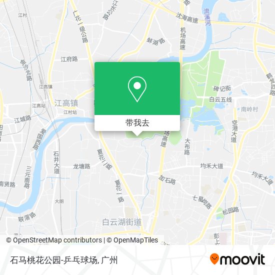 石马桃花公园-乒乓球场地图