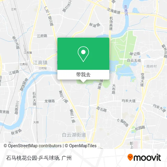 石马桃花公园-乒乓球场地图