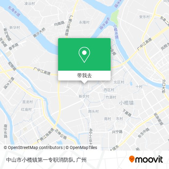 中山市小榄镇第一专职消防队地图